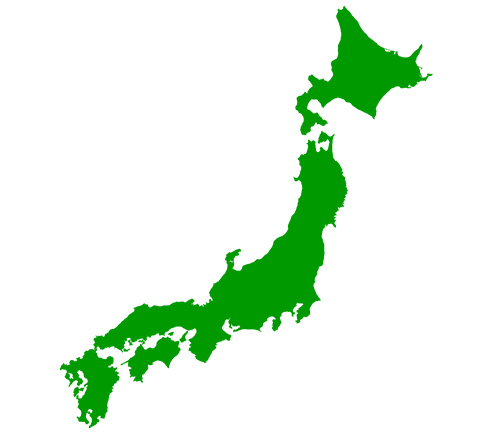 ミントが展開する日本地図