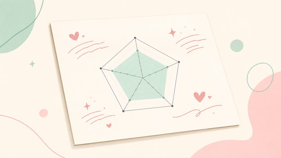 チャットレディのFEEDBACK SHEET(スキルチャートと具体的な良かった点が書かれた評価シート)
