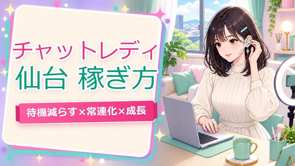 チャットレディ仙台【稼ぎ方完全版】待機減らす×常連化×成長の実践戦略