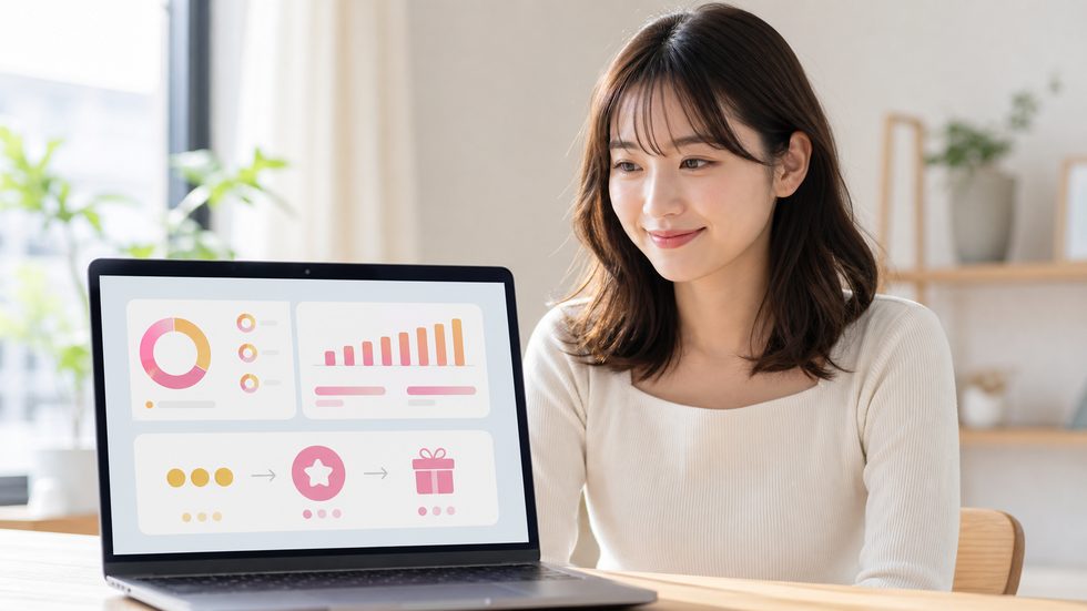 チャットレディの報酬画面(ポイント制の仕組み説明)
