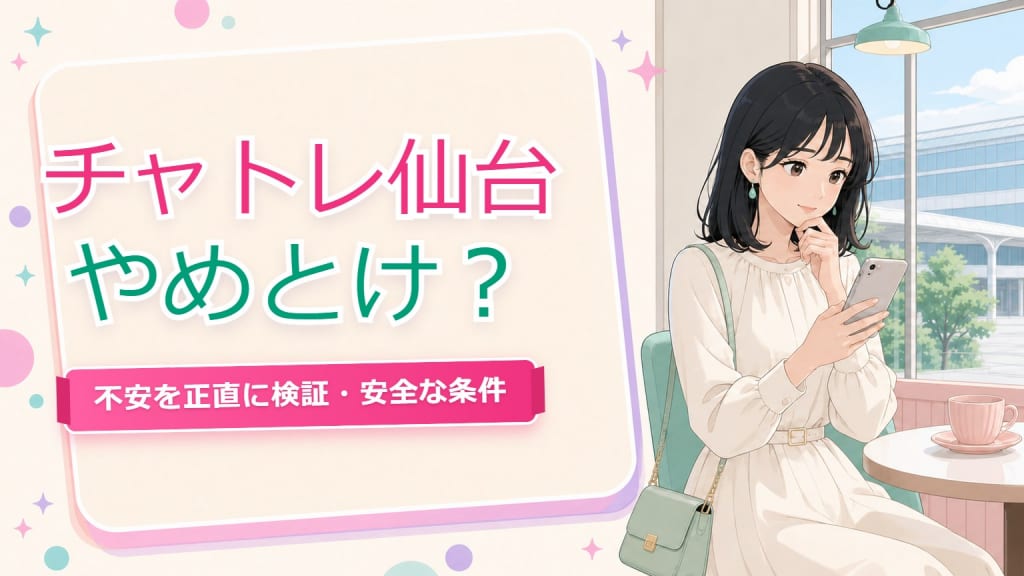 チャットレディ仙台【やめとけ・危ない？】不安を正直に検証した完全ガイド