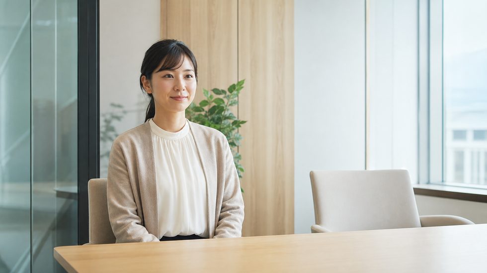 仙台のチャットレディ事務所の面接室（個室・清潔な内装）