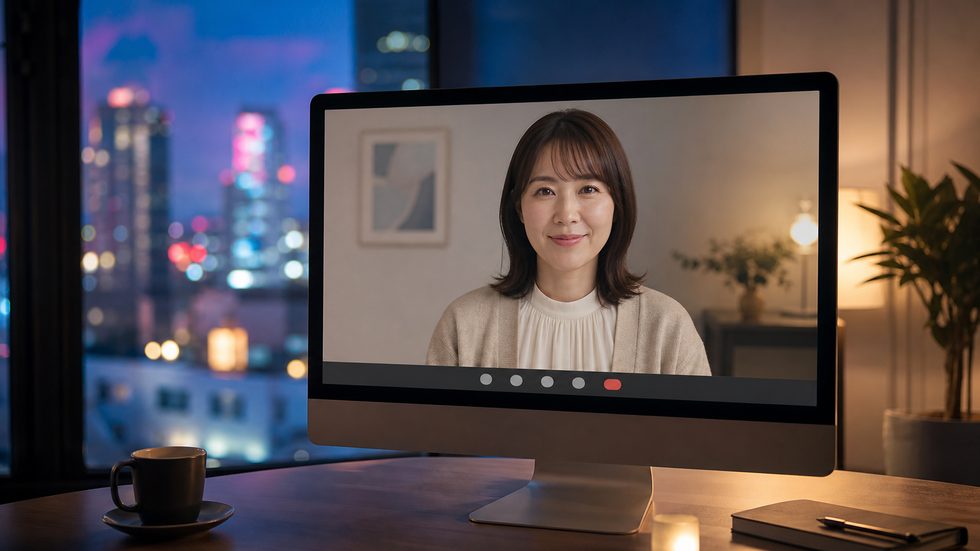 画面越しでスタッフがサポートしている様子（対面なしのサポート体制）