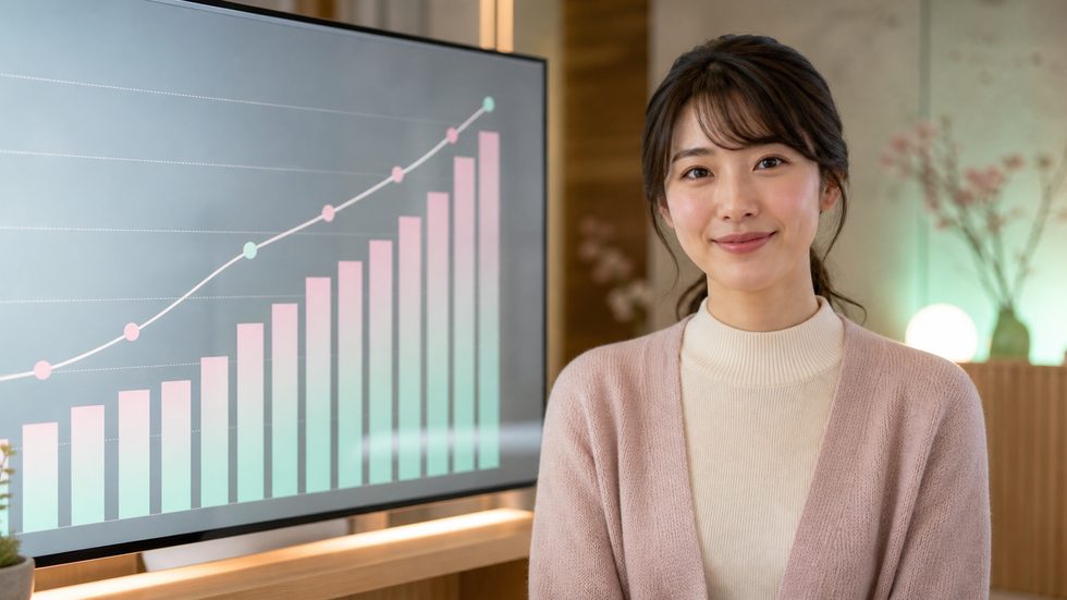 チャットレディの時給実績データのイメージ（ミント仙台グループ2026年8月）