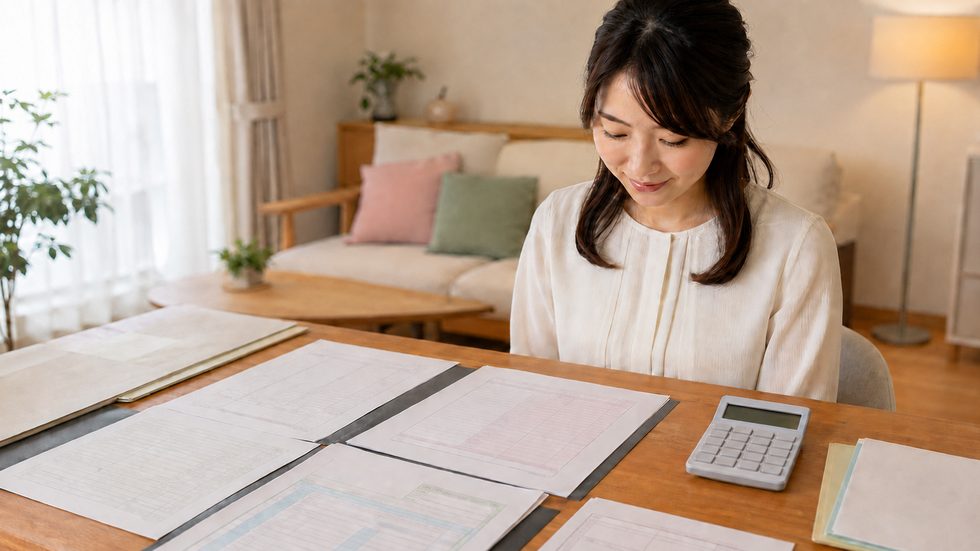 確定申告の書類とe-Taxの画面（チャットレディの税金手続き）