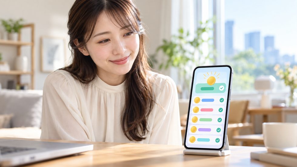 チャットレディの日払い振込のイメージ(スマホの通知画面)