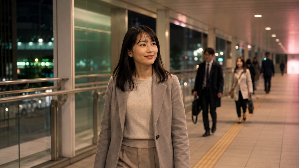 仙台駅前の通勤風景(名掛丁自由通路を出て徒歩1分・駅近の立地)