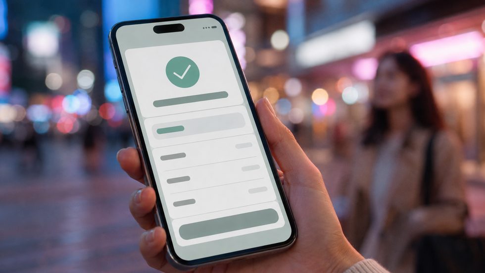 日払い振込のイメージ(スマホの銀行振込明細画面・当日支払い)