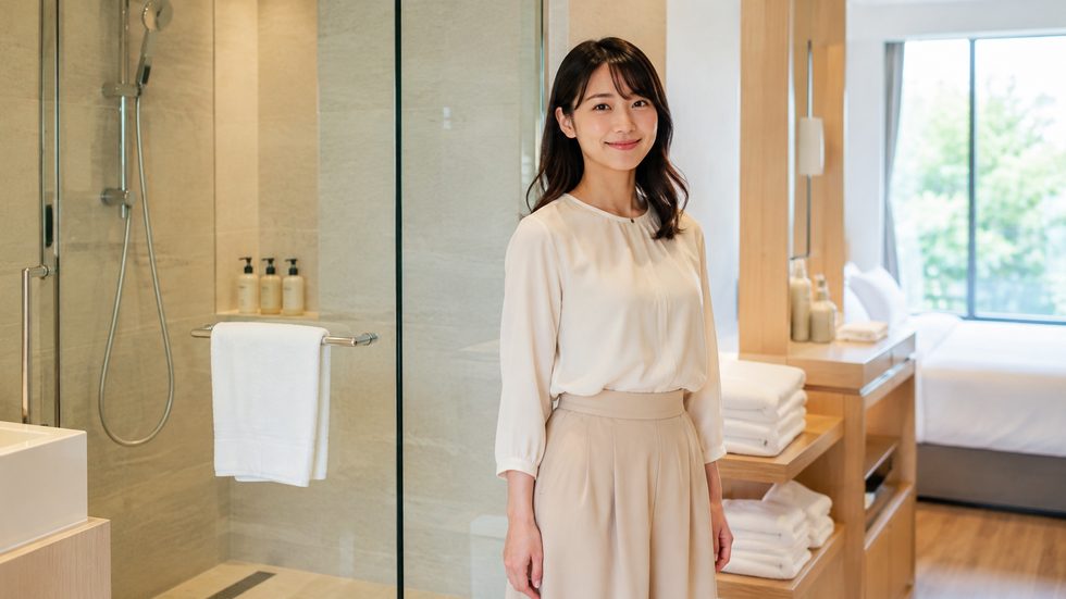 シャワールームと宿泊設備(仙台事務所の設備・遠方からの出稼ぎも可能)
