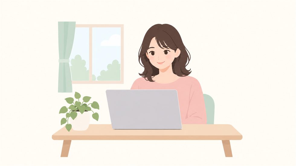 個人事業主として働くチャットレディのイメージ