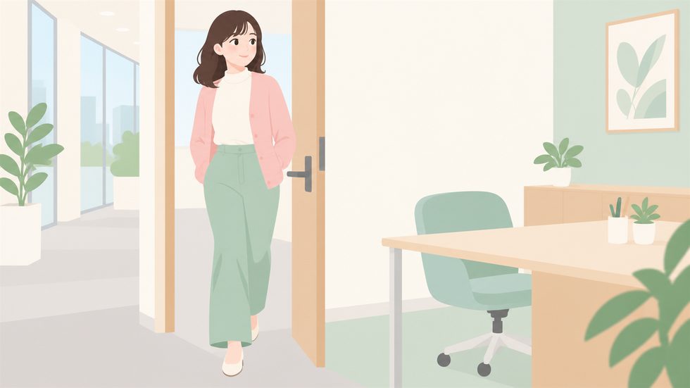 チャットルームに入室する様子(出勤時)