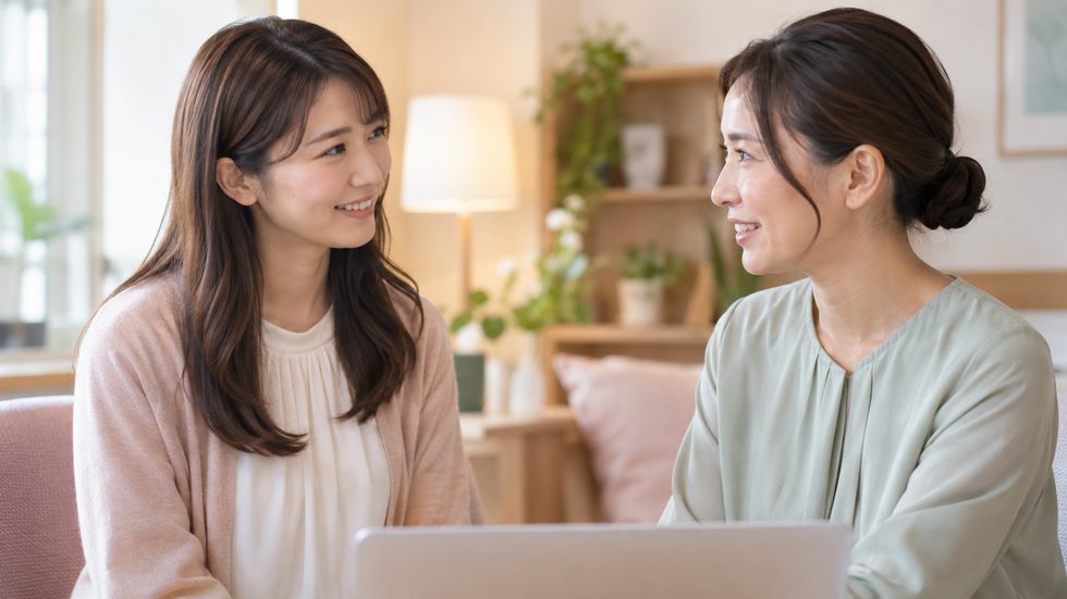 相談中のイメージ（困ったときのサポート）