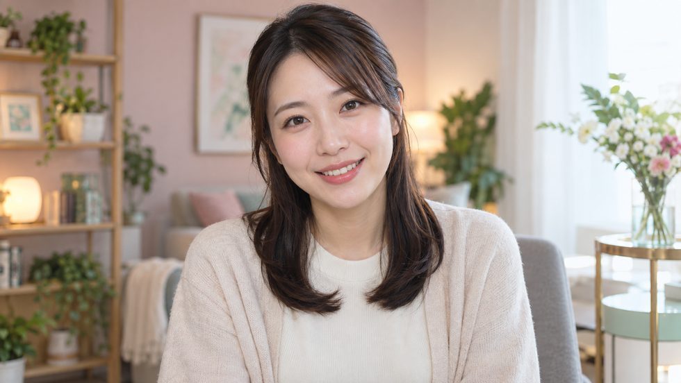 配信中の笑顔のイメージ（リピートされやすい会話）