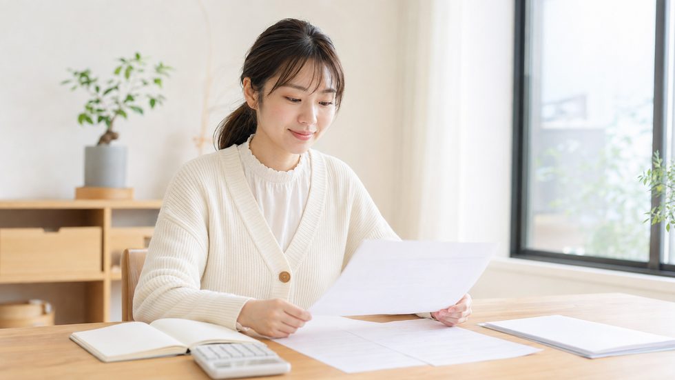 経費の集計作業風景（チャットレディの確定申告準備）