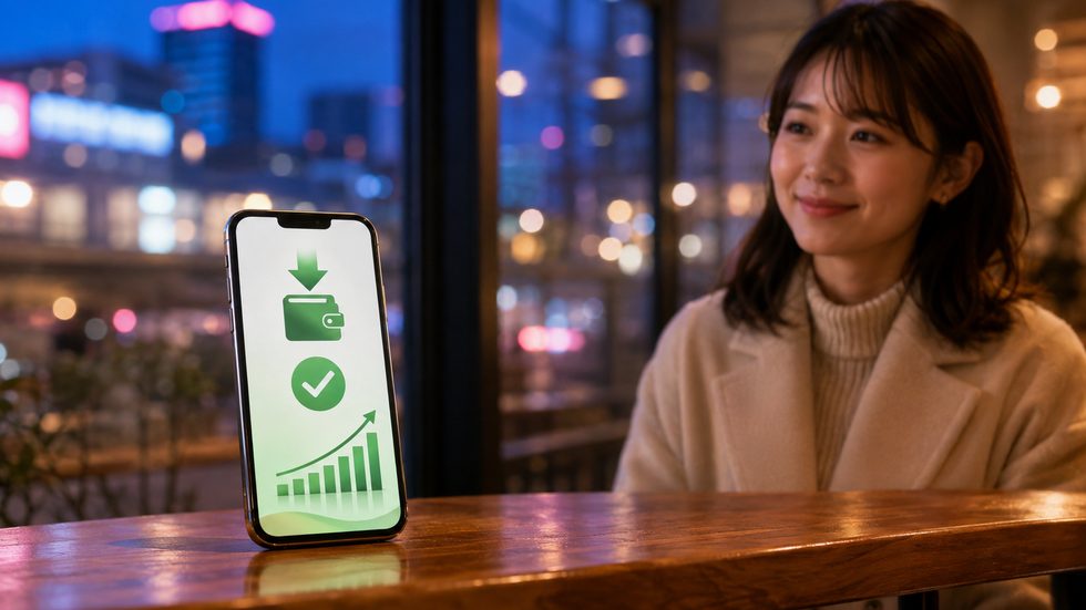 日払い振込の明細画面イメージ（チャットレディの報酬）