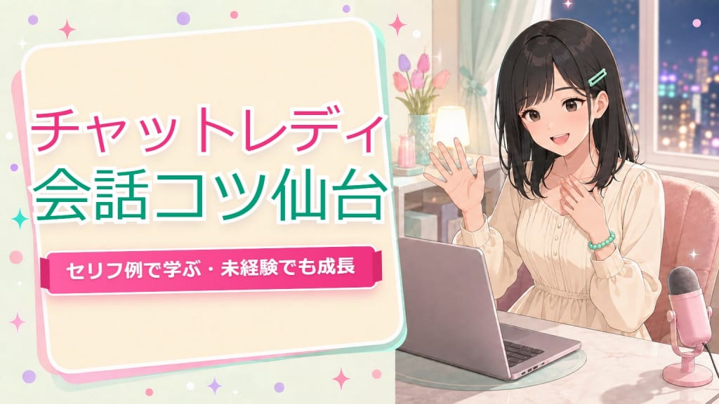 チャットレディ会話コツ話題【仙台】セリフ例で学ぶ未経験からの伸ばし方