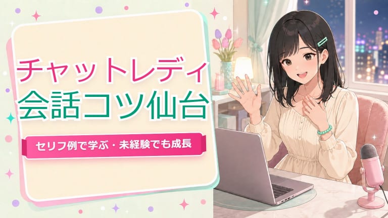 チャットレディ会話コツ話題【仙台】セリフ例で学ぶ未経験からの伸ばし方のアイキャッチ画像