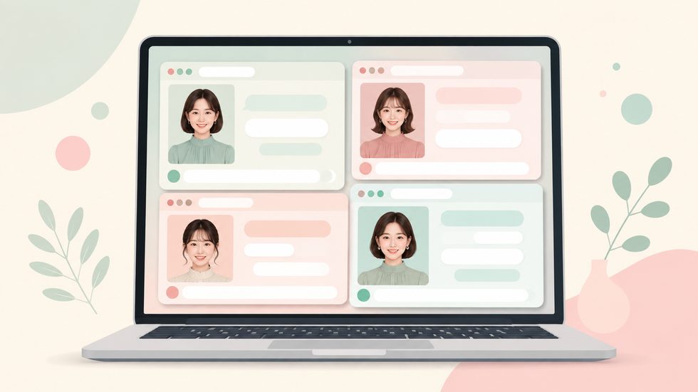 複数のお客様と同時に会話する画面イメージ