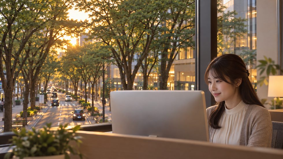 自分に合う働き方を見つける一歩を踏み出すイメージ