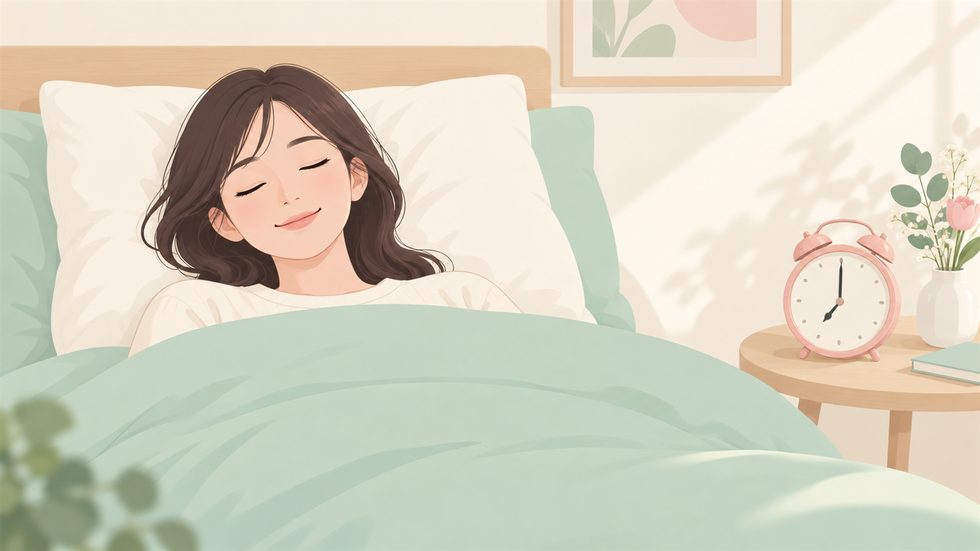 睡眠リズムを保ちながら働くための体調管理のイメージ