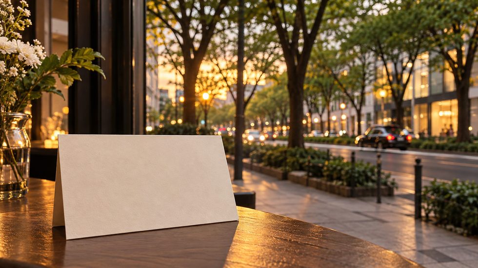 名刺やメモに名前を書く手元(覚えやすさの確認)