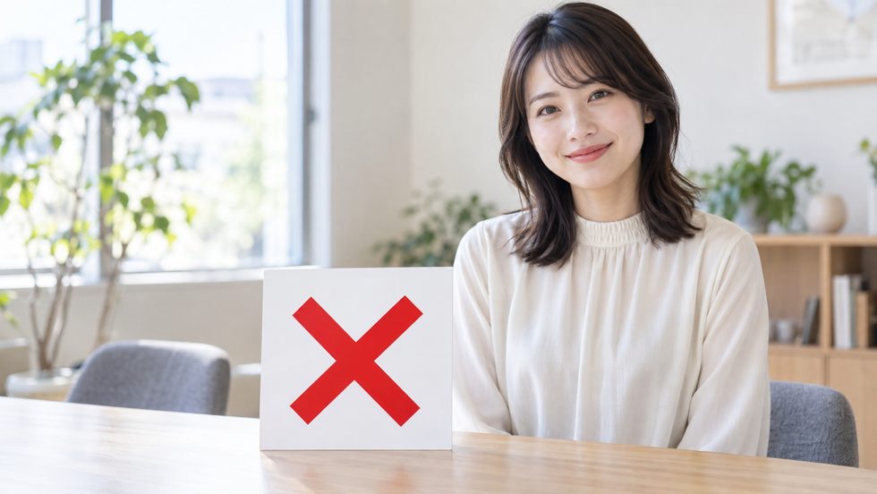 NGサインのイメージ(避けるべき名前の付け方)