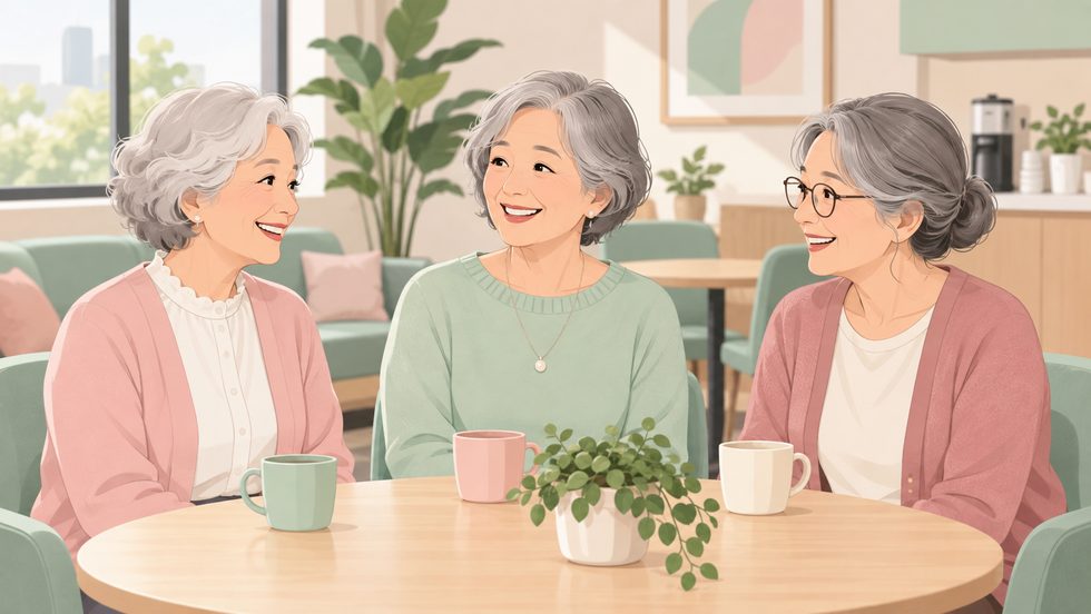 先輩キャストの談笑イメージ(名前の決め方エピソード)