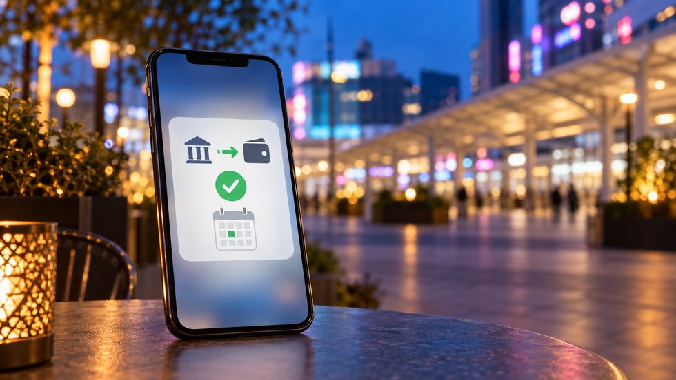 日払いのイメージ(スマホの振込明細画面)