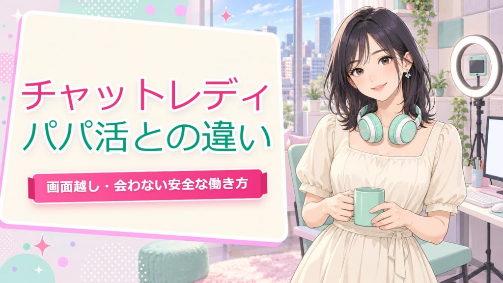 チャットレディ パパ活 違い【仙台2026】会わない仕組みとリスク比較