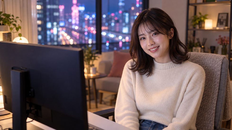 20代女性キャストの待機中の様子(カジュアルな雰囲気)