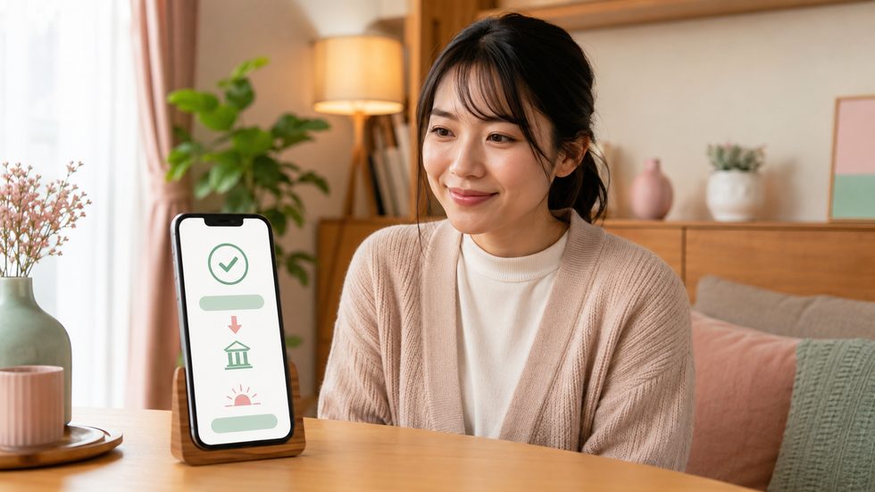 日払い振込のイメージ(スマホ明細・当日支払い)