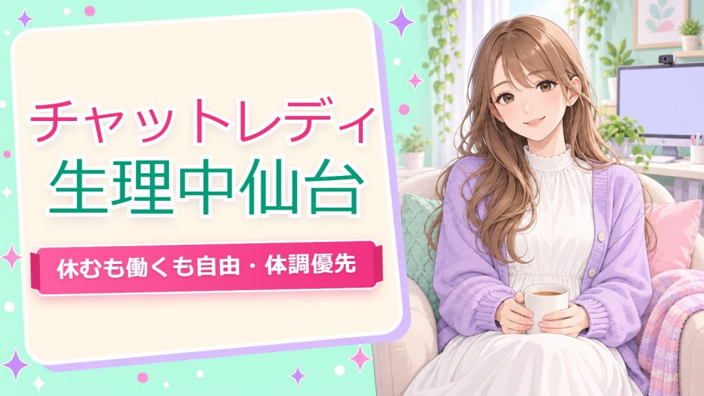 チャットレディ 生理 どうする【仙台】休む・働くも自由
