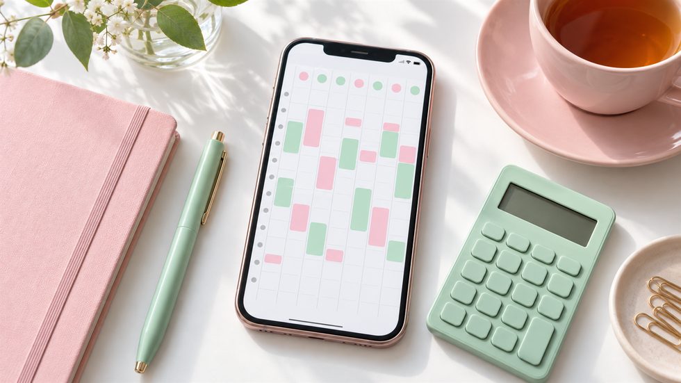 スマホアプリで自由にシフトを組む画面