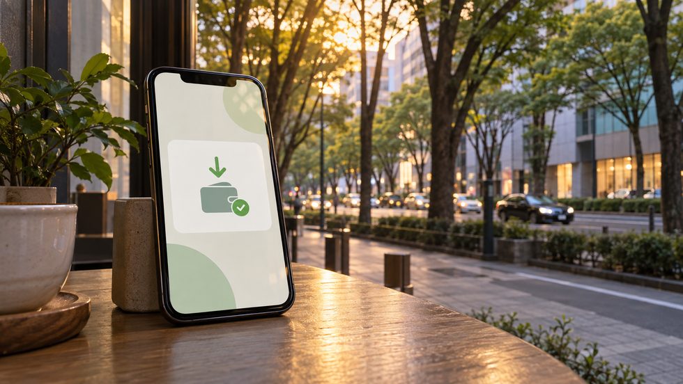 日払い振込の明細をスマホで確認