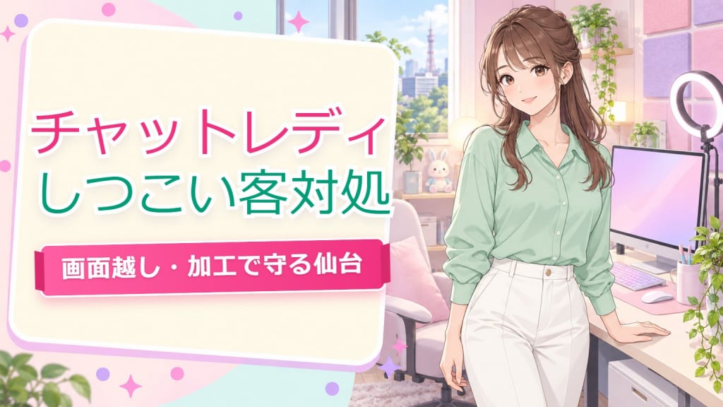 チャットレディ しつこい客 対処【仙台2026】画面越しで守る7つの方法