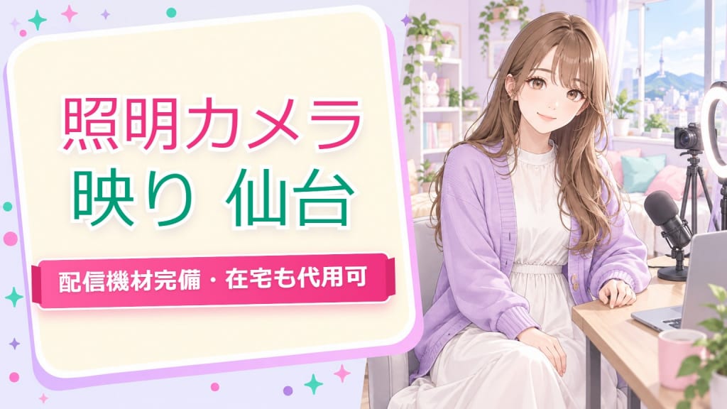 チャットレディ照明マイクカメラ映り【仙台2026】配信機材完備・在宅の代用法