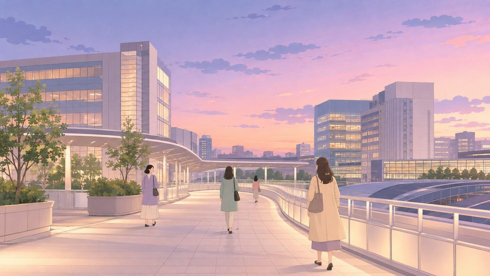 JR仙台駅北側・名掛丁自由通路から徒歩1分の通勤風景