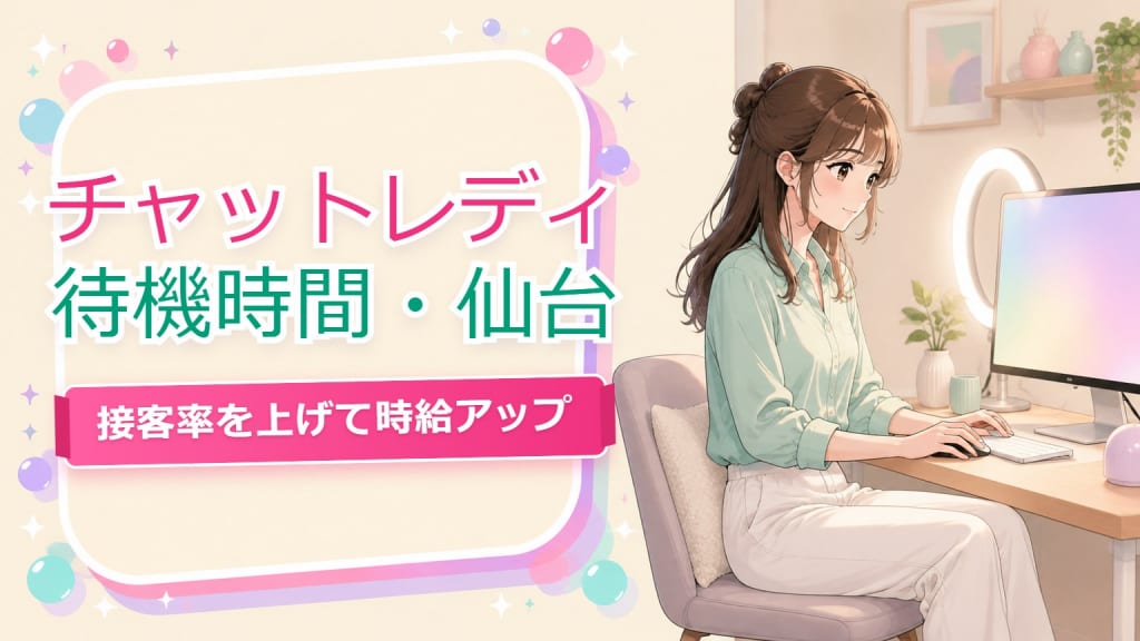 チャットレディ待機減らすコツ【仙台】実測時給の差を埋める