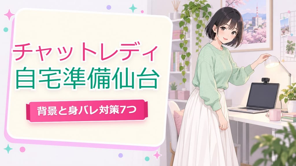 チャットレディ自宅部屋準備【仙台】背景と個人情報を守る7つの方法