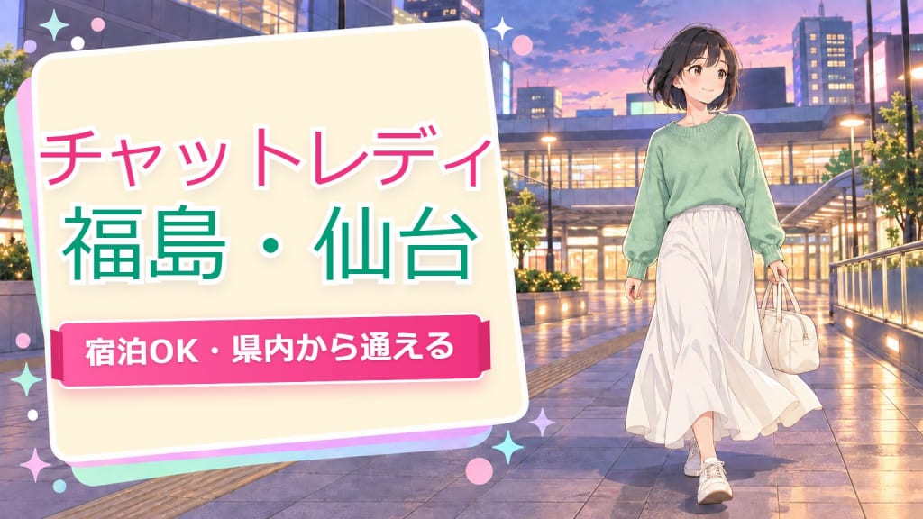 福島 チャットレディ【仙台駅徒歩1分】宿泊OK・県内から通える働き方