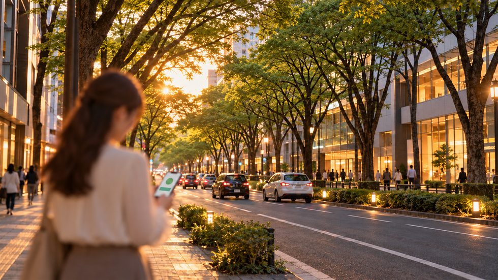 日払い振込の通知を確認する様子（体験分も全額即日振込）
