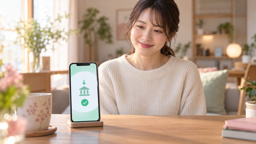 日払い振込の通知画面（スマホの明細）