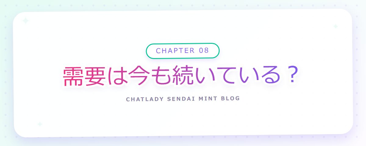 CHAPTER 08 需要は今も続いている?(章見出しカード)