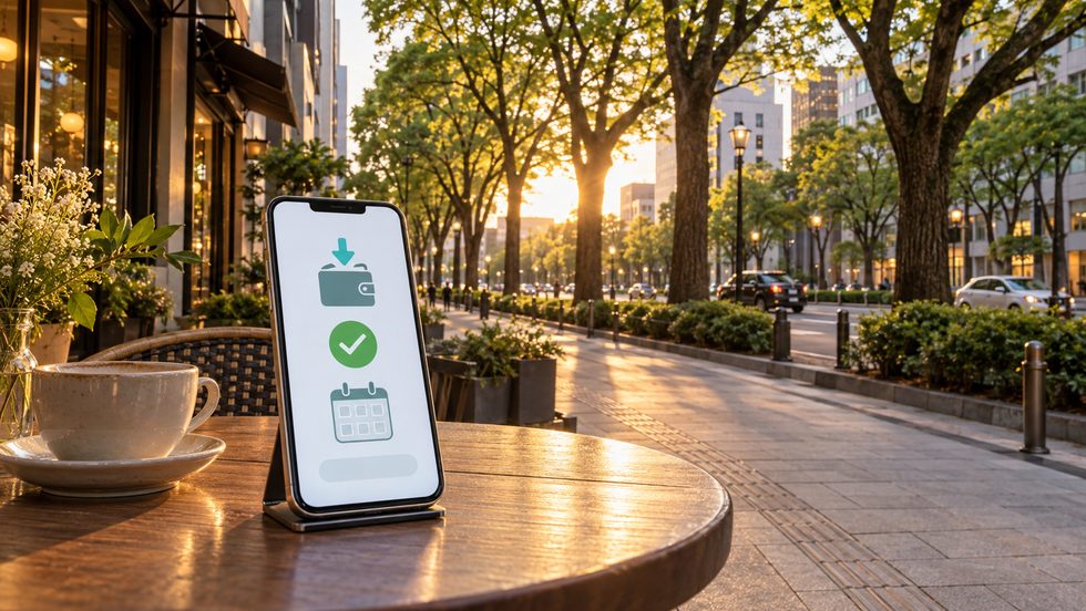 日払いの振込通知を確認するスマホ画面(チャットレディの報酬支払いイメージ)