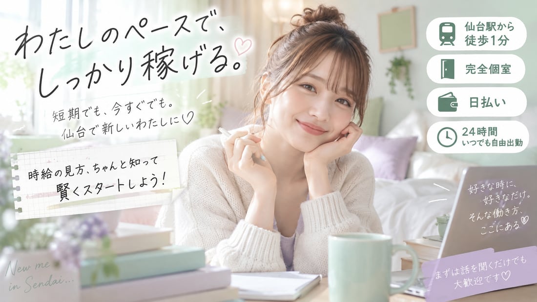 わたしのペースで、しっかり稼げる。/短期でも、今すぐでも。