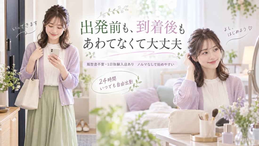 いってきます/出発前も、到着後も