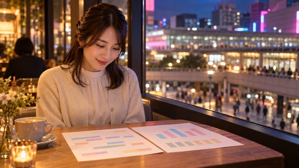 配偶者控除を受けながら働く実例を確認する女性
