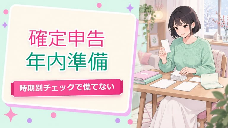 チャットレディ確定申告【年内準備3つ】時期別チェックリストのアイキャッチ画像
