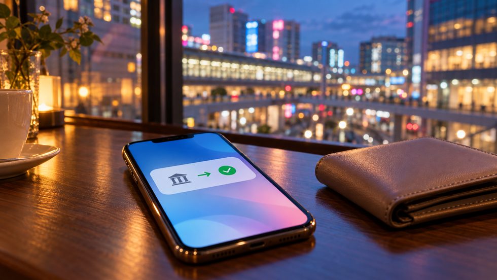 日払いの振込が入金されたスマホの通知画面のイメージ