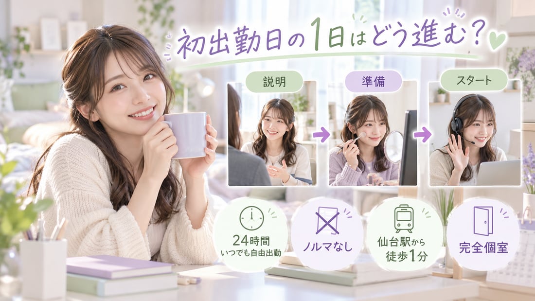 初出勤日の1日はどう進む？／説明